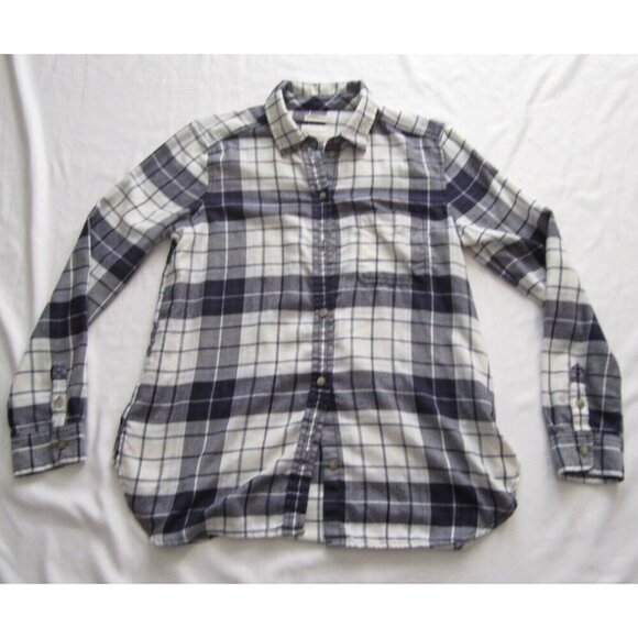 Women American Eagle Outfitters Boyfriend Button Long Sleeve Shirt Sz M (WB339) - Picture 1 of 8